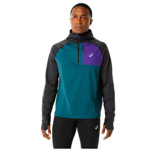 ASICS Men’s winter run LS long Sleeve hoodie Size Medium